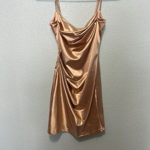 Lucy in the sky champagne, bodycon, mini dress